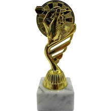 Darteg šípkarska trofej terč a ruka so šípkou 16cm zlatá