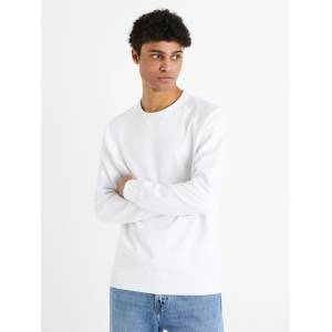 Celio Бял мъжки памучен основен суитчър Celio Debiais Celio | Byal | МЪЖЕ | S