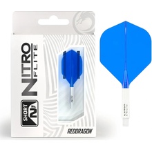 Red Dragon Nitro Flite průsvitné bílé, standardní letky a krátké násadky