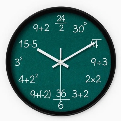 Matematické hodiny černé – Zbozi.Blesk.cz
