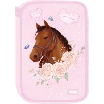 Eurocom Несесер Street Horsegirl, 2 ципа, празен, 21x13x5 (25594-А-HORSEGIRL)