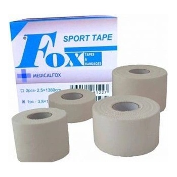 Medical Fox tejpovací páska porézní 2,5cm x 13,8m 2 ks
