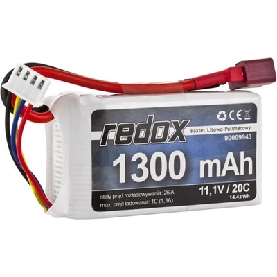 Redox Baterie LiPo 11,1 v 1300 mah 20c – Zboží Dáma