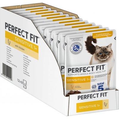 Perfect Fit Sensitive s kuřecím masem 12 x 85 g