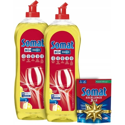 Somat leštidlo do myčky Lemon 2 x 750 ml