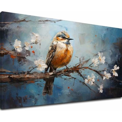 Obrazy vtáky Harmónia v Modrom - 60x90 cm