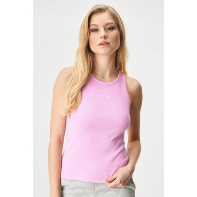 Calvin Klein dámsky bavlnený pyžamový top Graphic svetloružová