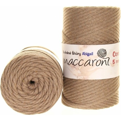 Macaroni Abigail 5 mm Béžová
