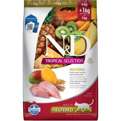 N&D TROPICAL SELECTION CAT Neutered Chicken 5 kg