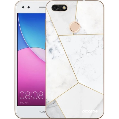 Púzdro Picasee silikónové Huawei P9 Lite Mini - White tile čiré