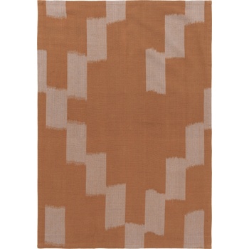 Ferm Living Малка кухненска кърпа Ikat 50 x 70 см оранжево и бежово (1104270943)