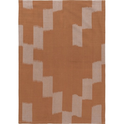 Ferm Living Малка кухненска кърпа Ikat 50 x 70 см оранжево и бежово (1104270943)