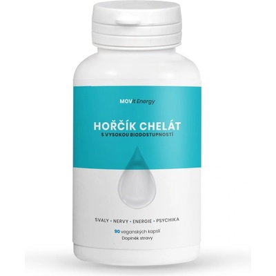 MOVit Horčík B6 Chelát 100 mg 90 kapsúl