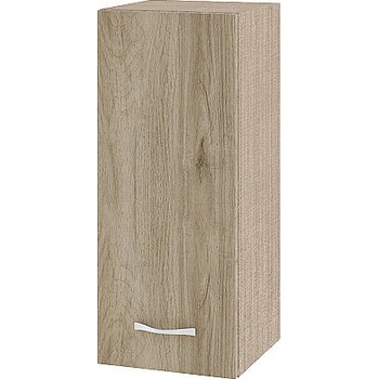 ИРИМ Горен шкаф с врата и рафт Сити МДА-1 мока / дъб сонома арвен 30 см