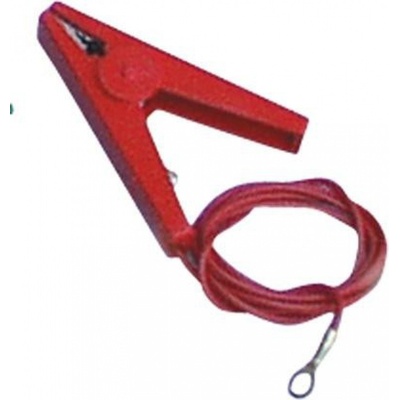 Přípojný kabel s krokosvorkou červený pro elektrický ohradník