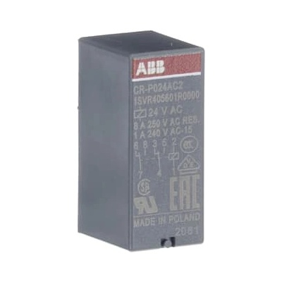 ABB Щепселно реле abb cr-p024ac2, 16a/24vac, 2no (m518411)
