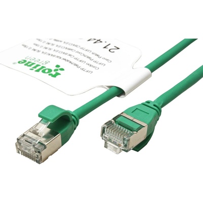 Roline 21.44.3337 U/FTP patch, kat. 6a, tenký, LSOH, 5m, zelený