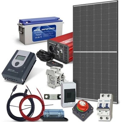 TIPA solárny ostrovný set TRINA 455Wp olovená batéria 150Ah striedač 230VAC 1000W