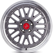 Keskin kt22 8x18 5x100 ET30 titan grey lip polished