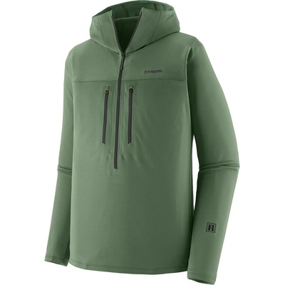 Patagonia Мъжки поларен пуловер Patagonia R1 Ultralight Hoody Fleece jumper - Canopy Green - размер XL (005-7064-0415)
