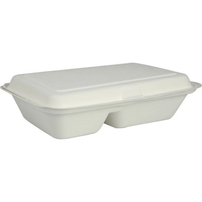 ABENA - Menu box 2-dílný BIO cukrová třtina 250 x 165 x 61 mm [50 ks]