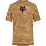 FOX Racing Мъжка фланелка с къс ръкав за колоездене Fox racing Ranger Tru Dri S/S Jersey Cycling jersey - Nutmeg (056-3244-1411)