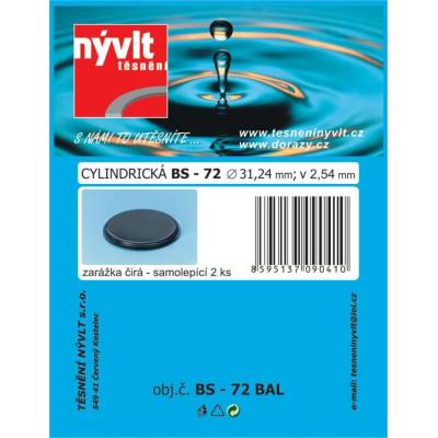doraz samolep.cylindr.pr.31,2x2,5mm transparentní BS-72 (2ks)