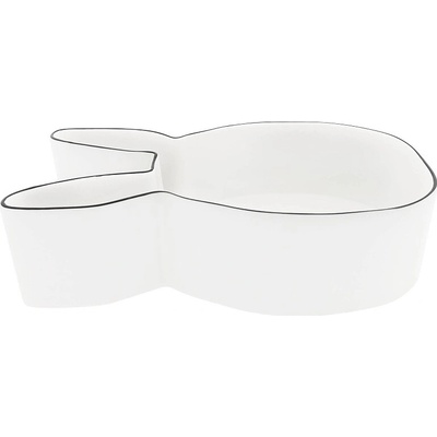 Bastion Collections Bunny Bowl Large in black 30 x 17cm