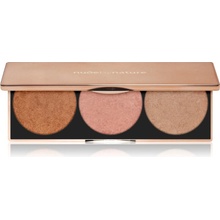 Nude by Nature Highlight Palette rozjasňujúca paletka 3 x 3 g