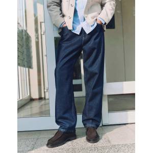 Marks & Spencer Оригинални дънки със торбичковидни мерника от плътен denim Marks & Spencer военноморско синьо Marks & Spencer | Sin | МЪЖЕ | 30 31