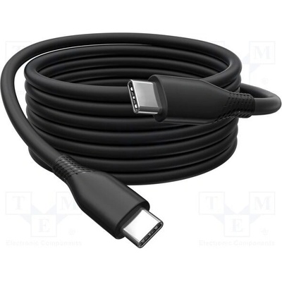 Digitus AK-300341-020-S USB 2.0, USB C vidlice,z obou stran, niklovaný, 2m, černý