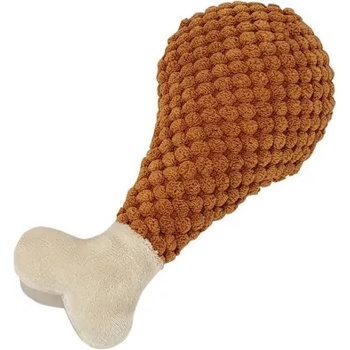 Image 1 of NOBBY Плюшена играчка Пилешко бутче, със скърцащи звуци при натискане, 17, 5 см, 27 гр - nobby Германия - 65733