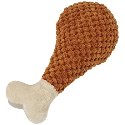 NOBBY Плюшена играчка Пилешко бутче, със скърцащи звуци при натискане, 17, 5 см, 27 гр - nobby Германия - 65733