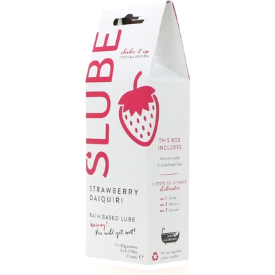 Slube Strawberry Daiquiri Bath Based Lube Warming 2 x 125 g
