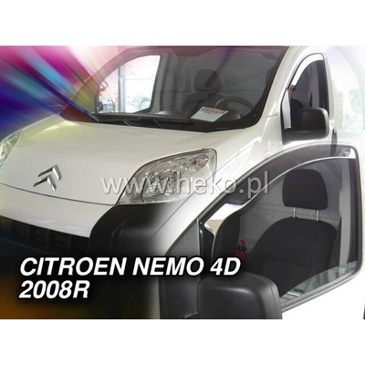 Deflektory Citroen Nemo, 2008-2017 predné