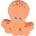 Lule Toys Дървена бебешка дрънкалка Lule Toys - Октопод (8811-O)