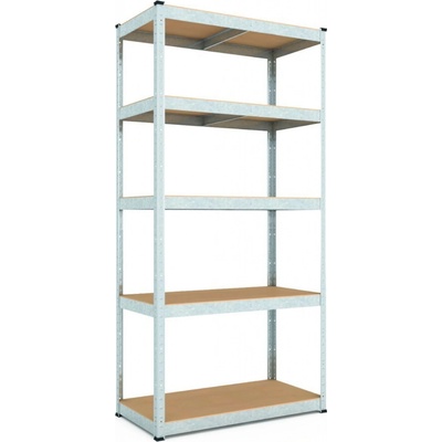 Metkas Budget ZM Regál 180 x 90 x 50 5 políc MDF zinek kov