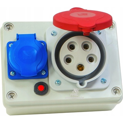 ROZVADĚČ ROZVODNICE R-BOX 150 1x32A/5P + 1x250V IP44 PAWBOL B.1090