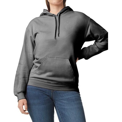 Gildan Unisex mikina s kapucňou GSF500 Charcoal Solid