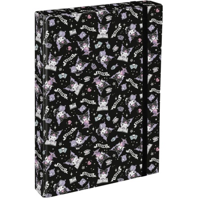 Baagl Папки за училищни тетради A4 Jumbo Kuromi Black BAAGL | Cheren | Момчешки | UNI