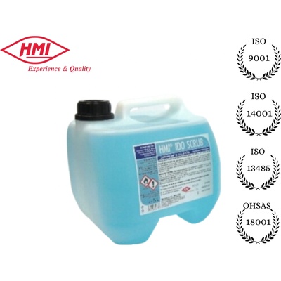 Hmi - България Hmi® ido scrub 5 л. Готов за употреба дезинфектант за ръце и кожа на алкохолна основа преди медицински манипулации (9885-955)