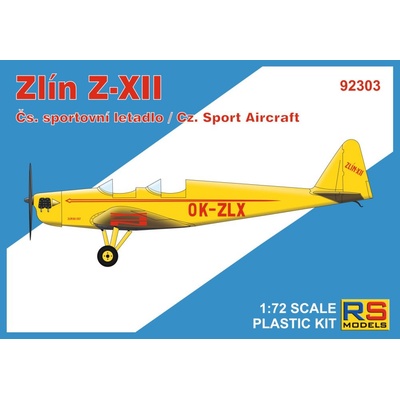 RS models Zlín Z XII Československé sportovní letadlo 92303 1:72