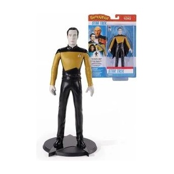 The Noble Collection Фигура Стар Трек: Следващото поколение Bendyfigs, Lt. Cmdr. Дата 19 см, Многоцветен