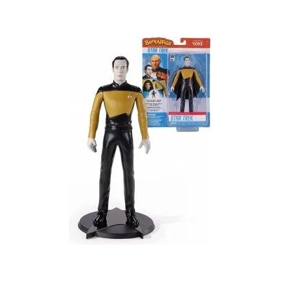 The Noble Collection Фигура Стар Трек: Следващото поколение Bendyfigs, Lt. Cmdr. Дата 19 см, Многоцветен