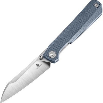 Bestechman Curvee AEB-L Stonewashed+Satin with Blue G10 handle BMK20C