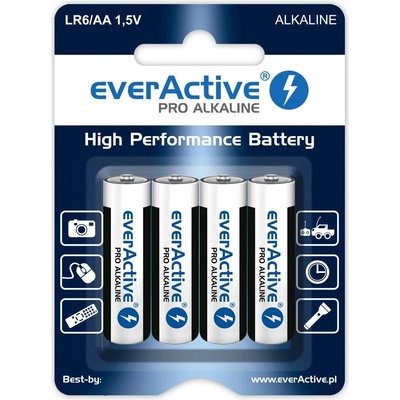 everActive AA alkalická 2900 mAh 4ks LR64BLPA