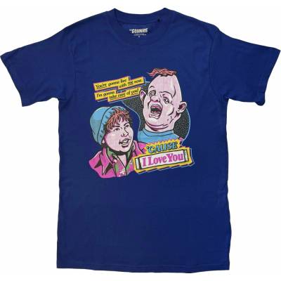 Tričko The Goonies Unisex T-Shirt: Cause l Love You Navy Blue Modrá