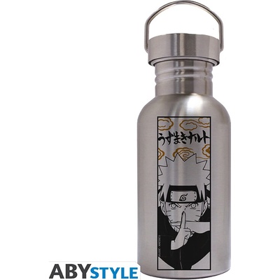 NARUTO SHIPPUDEN - Canteen Steel Bottle - 500ml - Naruto Jutsu, ABYTAB095