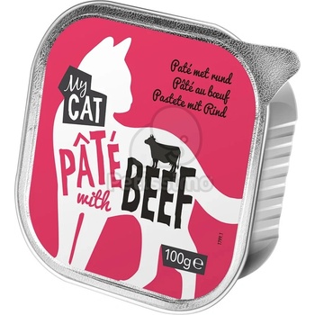 My Cat храна за котки в алуминиева тарелка - говеждо 100 г