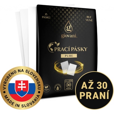 Giovani prací pásky PURE 30 praní